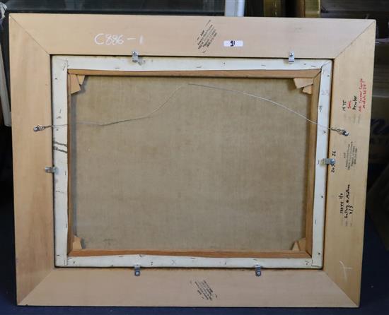 § Terence Cuneo (1907-1996) Tank locomotive, India 20 x 25.5in.